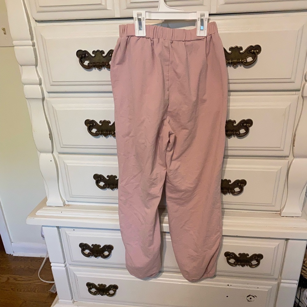 Pink sweatpants